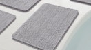 a grey chenille rug 