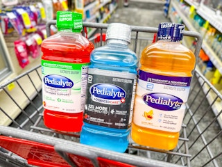 three pedialyte liters