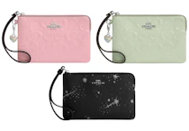 Coach Corner Zip Wristlet