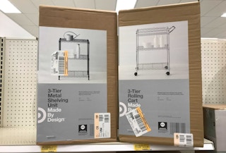 target storage clearance on display