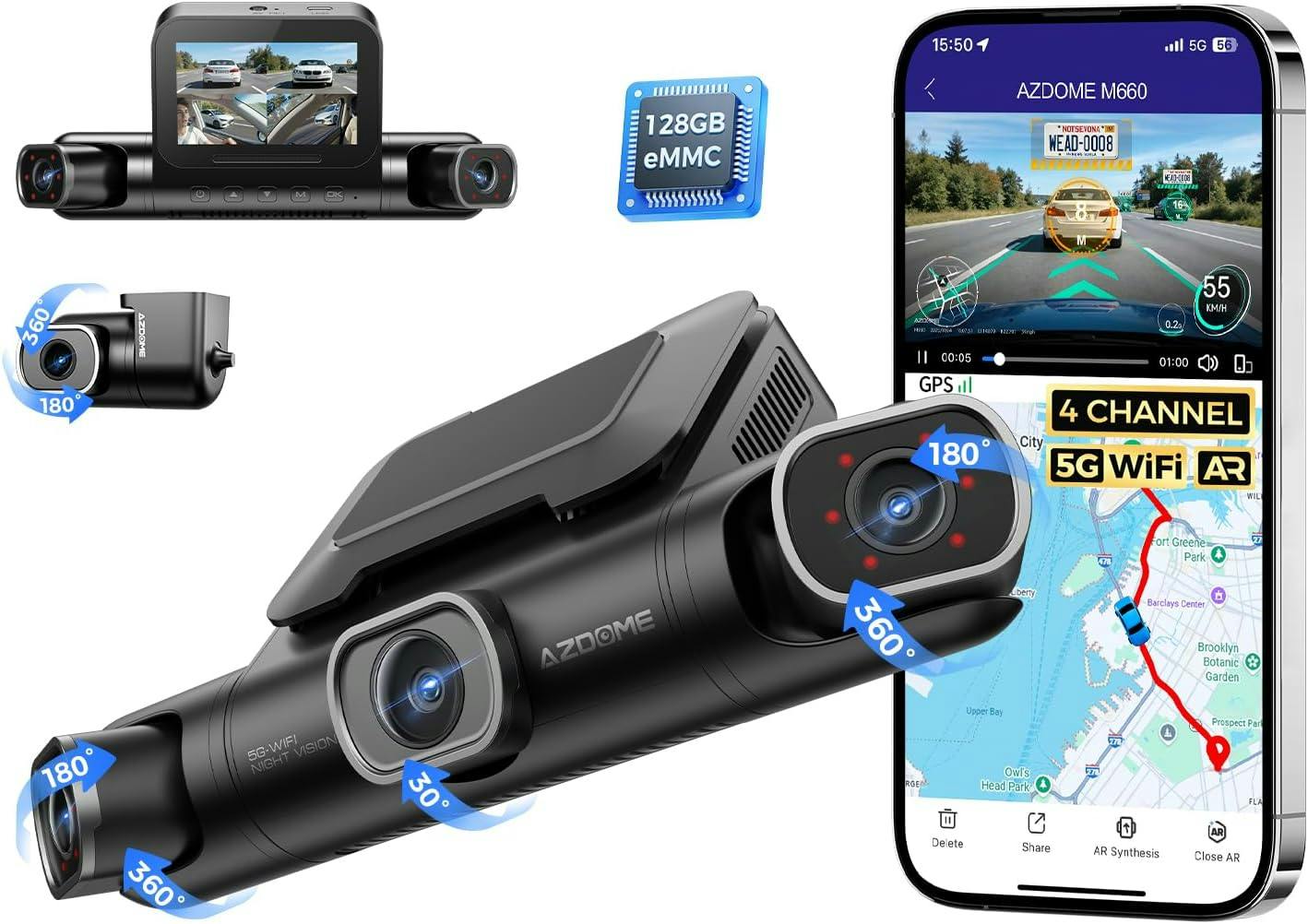 360° 4 Channel Dash Cam