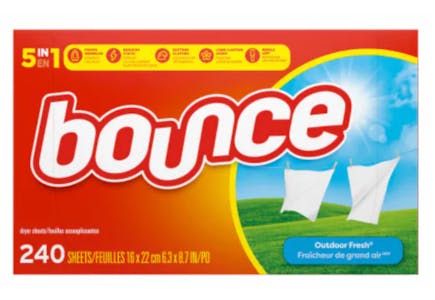 Bounce Dryer Sheets Box