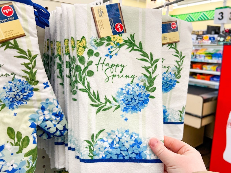 dollar tree home collection spring kitchen towel