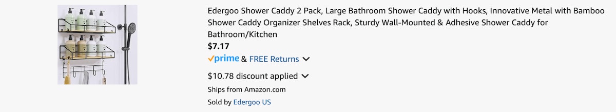 Amazon Shower Caddy 2-Pack 2025 3