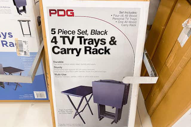 5-Piece Wood TV Tray Set, Only $44.40 at Target card image