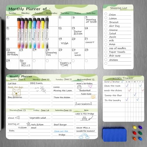 Refrigerator Calendar 4-Pack