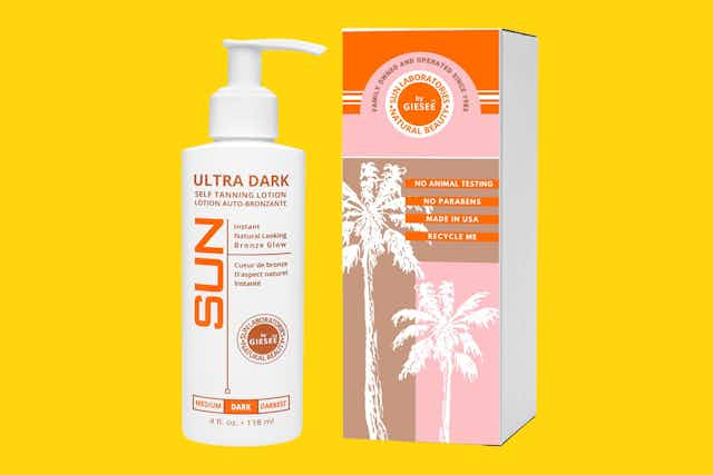 Amazon Lightning Deal: $6 Sun Laboratories Tanner Lotion (2,800 Reviews) card image