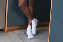 man wearing a pair of socks