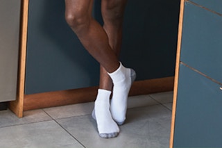 man wearing a pair of socks