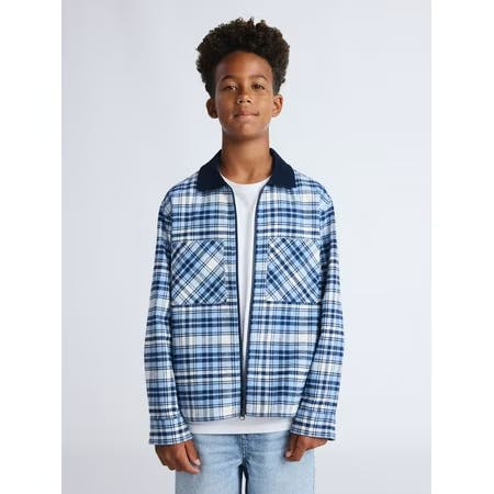 Kids' Flannel Full Zip Shacket