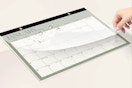 Valome Desk Calendar 2025-2026 sitting on a desk.