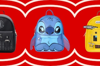 Wednesday, Stitch, and Minecraft mini backpack