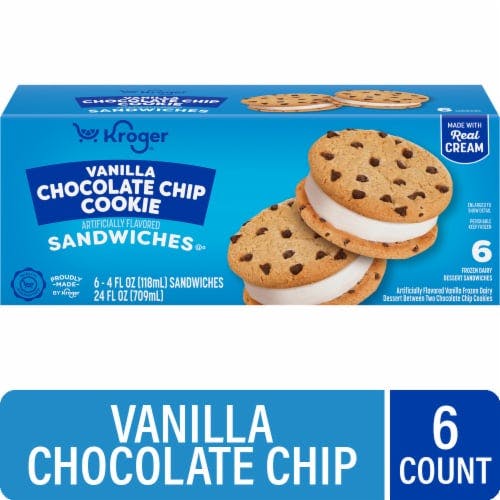Kroger Ice Cream Sandwiches Box