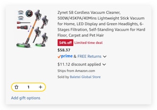Zynet S8 Cordless Vacuum Cleaner