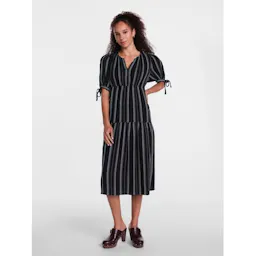 Women's Split Neck Midi Dress