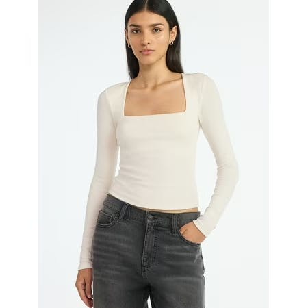 Scoop Women's Square-Neck Top