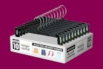 Stock image of Hanger Central 10-pack (plastic hangers with clips)