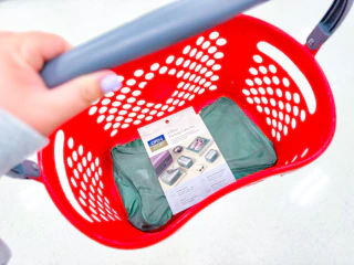 open story packing cube set sitting in a target basket