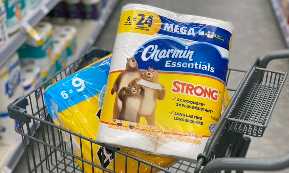 charmin toilet paper and bounty paper towel at walgreens