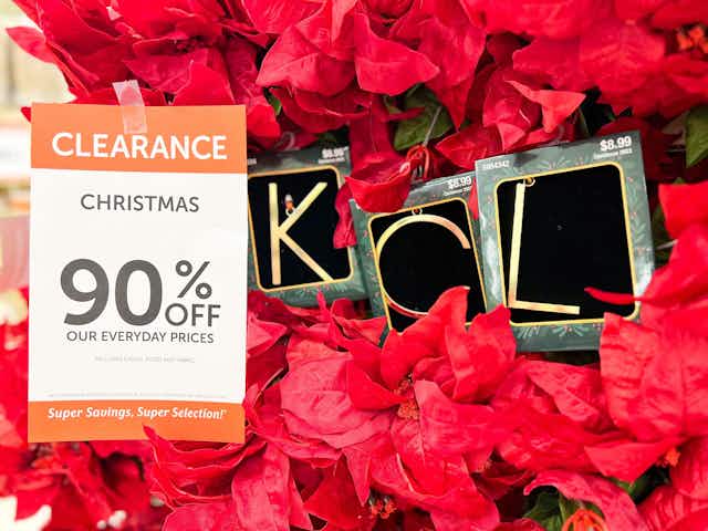90% Off Christmas Clearance We're Shopping — Hobby Lobby, Target, and More! card image