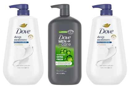 3 Dove Pump Body Washes