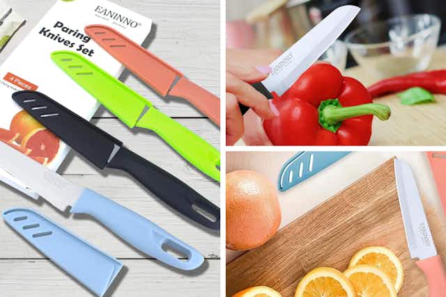 This Set of 4 Knives With Covers Is Just $3 on Amazon card image