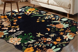 B0F8QCK2K3 Rugflix 5x7 Floral Area Rug for Living Room