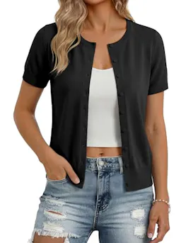 GRACE KARIN Women's Short Sleeve Cardigan