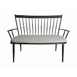 Bench with Gray Cushion