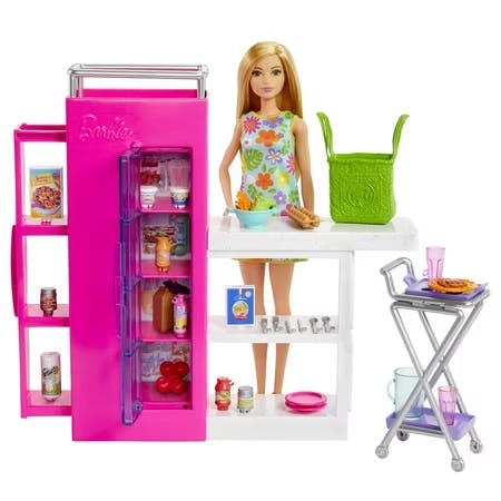 Barbie Doll and Pantry Playset