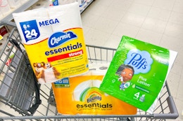 Bounty, Puffs, and Charmin: As Low as $3.74 per Pack at Walgreens card image