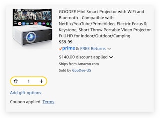 GOODEE Mini Smart Projector