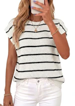 Women's Short Sleeve Knit Top