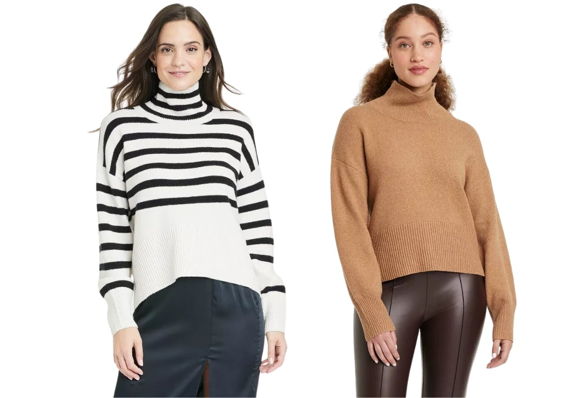 Mock Turtleneck Sweater