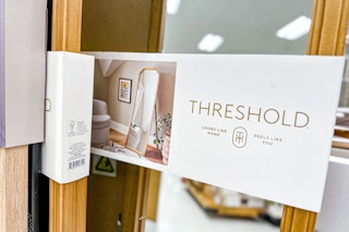 threshold easel mirror on a shelf at target