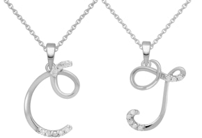 Diamond Initial Necklace