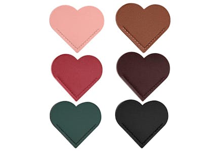 Leather Heart Bookmarks