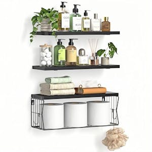 Floating Bathroom Shelves Set
