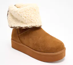 Muk Luks Faux Fur Ankle Boots