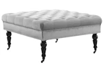 Velvet Tufted Ottoman