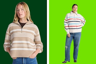 walmart womens half zip free assembly sweater