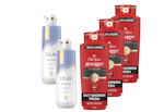2 Olay + 3 Old Spice Body Washes
