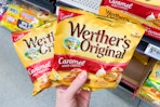 Werther's Candy in the caramel flavor in Walmart store