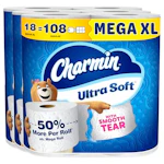 2 Charmin Ultra Soft Toilet Paper