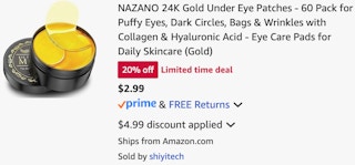 amazon-gold-under-eye-patches-cart