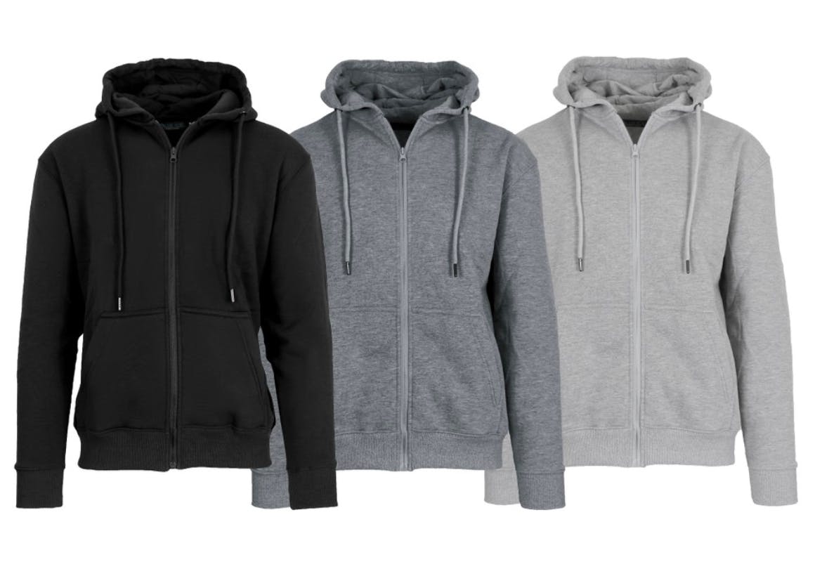 Full-Zip Hoodies 3-Pack