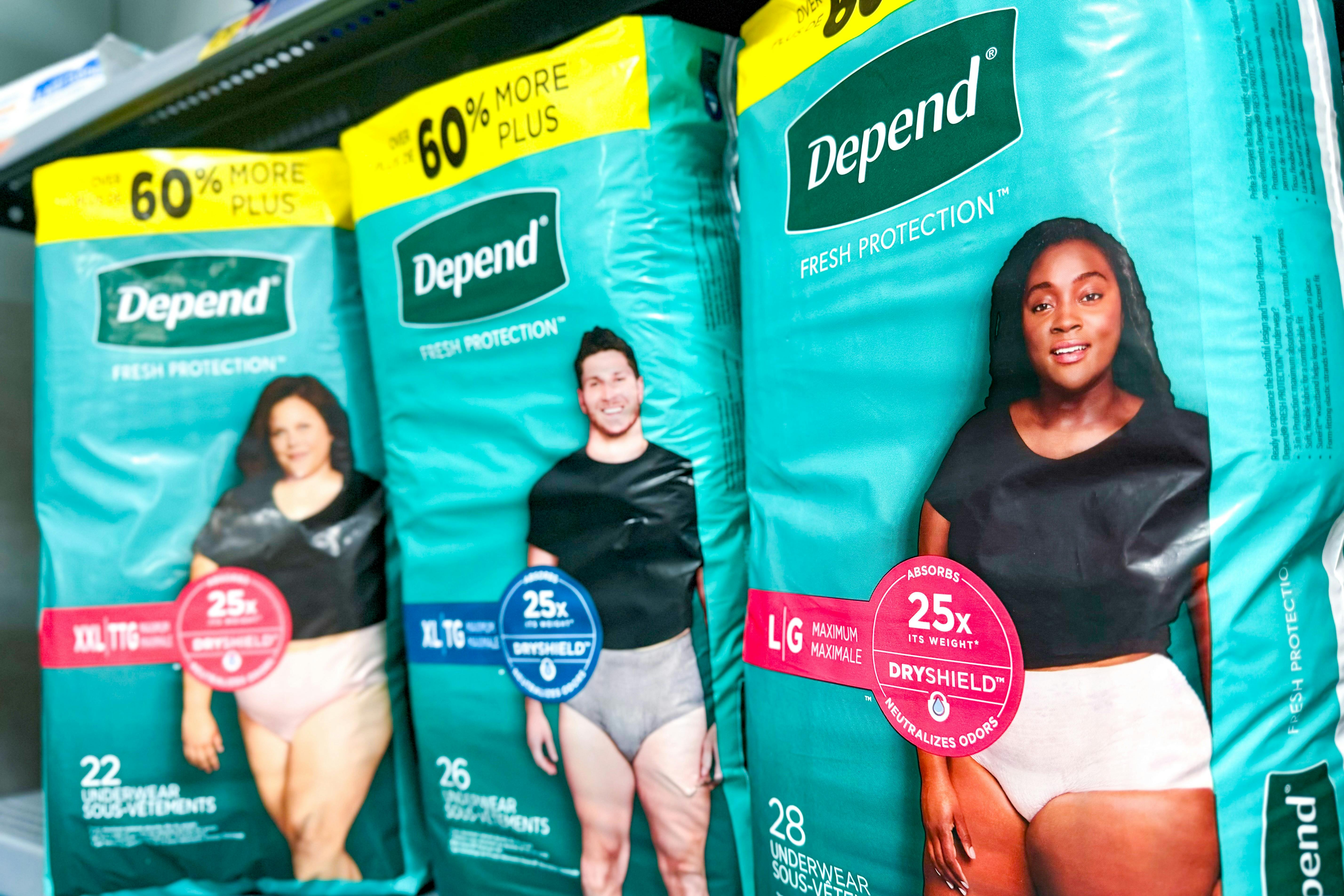 Depend Adult Diapers Print Ad, Depends Ad, Adult Diapers Ad