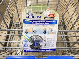 tubshroom bathtub strainer in walmart cart