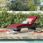 Modway Wicker Rattan Chaise Lounge