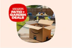 amazon box on a patio